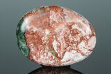 Polished Seraphinite With Red Jasper - Siberia #175539-1